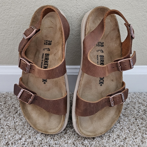 Birkenstock - Sonora Multi Strap Sandal - Cognac Oiled Leather - 38 Regu… - Picture 2 of 5